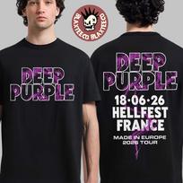 Deep Purple Hellfest 2026 Merch In France On 18 June 2026 Made In Europe Tour T-Shirt 120 white