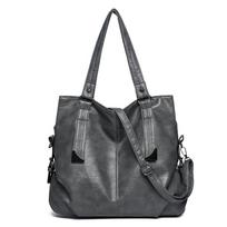 Tote Bag Lady Large Capacity Retro Shoulder Bag for Casual Commuting black