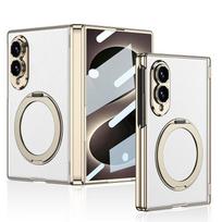 Case Galaxy Z Fold8 Leather Texture Magnetic Rotating Stand Full Coverage Screen Protector Z Fold8 Wide Version