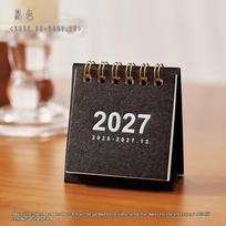 2027 Mini Coil Small Desk Calendar Creative Simple Desktop Planner Portable for Back to School Student Gift Stationery A8