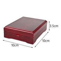 Modern Wooden Display Box Storage for Cabinet Desktop Bracelets Earrings Rings 10cmx10cmx3.5cm gray