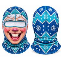 Men's Winter Ski, 3D Printed Funny Neck Warmer Scarf Hat for Cold One Size black