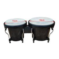 African Bongo Drum Set - 6'' and 7'' Tunable Hand for Beginners juoda