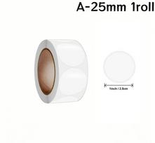 500Pcs/Roll Round Transparent Sealing Stickers 25/38mm Self-adhesive Labels Envelope TabSealer Retail Package Clear Seal Labels gray