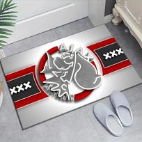 Ajax FC Design Area Rug - Non-Slip, Soft & Cozy Floor Mat for Living Room, Bedroom, Office - Indoor/Outdoor Decorative Carpet 60cmx90cm