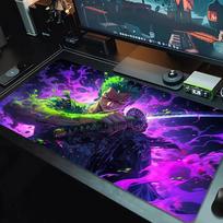 One Piece Mouse Pad Large Gaming Table Cushion Nonslip Laptop Tablet Big Mousepad Xxl Mat Mini Pc Playmat With Lock Edge 50cmx100cm(19.6x39.4inch)
