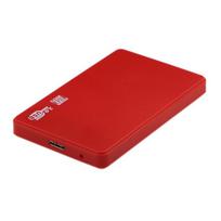 2.5  SATA 3.0 Portable SSD Enclosure with High-Speed USB Interface raudona