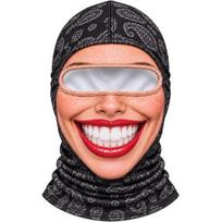 Full Coverage Winter Mask Cover Missing Teeth Pattern Ski Mask Hood Funny Ski Mask  For Men Woman 4 beige
