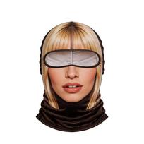 Unisex Novelty Ski 3D Print Full Face Winter Windproof Hat for Outdoor Sports One Size beige