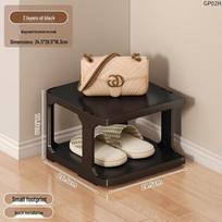 Compact Folding Multi-Layer Shoe Rack - Dustproof, No-Installation Required, Perfect for Small Spaces Behind Doors or Dorm Rooms gray