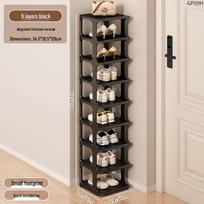 Compact Folding Multi-Layer Shoe Rack - Dustproof, No-Installation Required, Perfect for Small Spaces Behind Doors or Dorm Rooms
