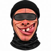Novelty Old Man Face Ski, Funny 3D Printed Full Face Winter Hat, Sunglasses Not Included One Size