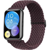 Dirželis HUAWEI watch fit 2 apyrankės priedai pintas solo kilpos apyrankė riešo dirželis pakeitimo diržas correa HUAWEI watch fit2 HUAWEI watch fit 2 blue