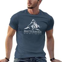 Matterhorn Alps Gps Switzerland Mountain Vacation Gift Tshirt Plus Size Everyday Tee Shirt M black