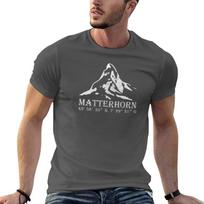 Matterhorn Alps Gps Switzerland Mountain Vacation Gift Tshirt Plus Size Everyday Tee Shirt XL black