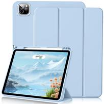 Pencil Case for iPad Air Pro 10.9 11 12.9 13 A16 10th 11th Generation Air 4 5 6 7 Trifold Stand Flip Cover With Pencil Holder iPad Pro 11 18-22