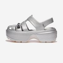 Crocs Metalinis žvejo sandalas su kniedėmis [CRS210409] [Siunčiama iš Korėjos] 100% Autentiškas 260 gray
