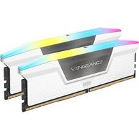 Corsair Vengeance RGB White (EXPO + XMP), DDR5, 32GB, 6000MT/s, CL38, Kit of 2 CMH32GX5M2D6000Z38W