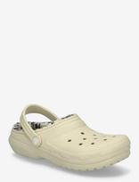 Crocs - Classic Plaid Lined Clog K - Klumpės - Kreminė spalva