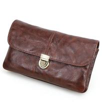 Black Angel RFID Anti-theft Washable Buffalo Leather iPhone 16 Pro Max Waist Pack kava