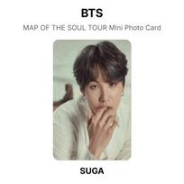 BTS MAP OF THE SOUL TOUR Mini Photo Card Official Photocard SUGA 08 beige