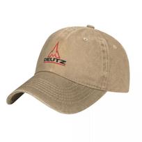 2026 Deutz Baseball Cap Fahr Tractor Sport Casual Washed Hip Hop Hats Couple Stylish Custom Washed Baseball Caps Adjustable&>8Y beige