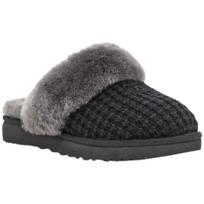 UGG jaukus šlepetė su avikailiu Dydis JAV 7 Moteriškos basutės, 1117659, Juodos, (24,0 cm) [Naudotas] juoda