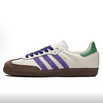 adidas Samba OG Off White Violetinės Žalios Moteriški Kedai Kreminiai Kolegiška Violetinė Naudoti Žali ID8349 37⅓ white