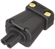 FURUTECH ADL Grade Inlet 24K Gold High-End Glasses-Type Plug, Plated, FI8N-G black