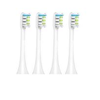 Keičiamos šepetėlio galvutės, skirtos Xiaomi Soocas X3 X5 V1 X3u minkštų šerių 10 dalių elektrinis dantų šepetėlis Dupont šereliai sandariai supakuoti 4 white white
