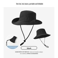 Moteriška greitai džiūstanti vandeniui atspari kibiro skrybėlė - japoniško stiliaus, apsauganti nuo saulės, madinga plokščia viršūne baseino skrybėlė lauko veiklai One Size