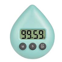 Bathroom Timer Black Digital Timer Bathroom Timer Efficient Alarm Hanging Holes Magnetic Mount Memory Function beige