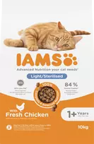 IAMS sausas maistas sterilizuotoms katėms su vištiena, 10 kg