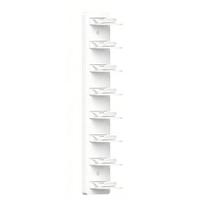 Kepurės laikiklis, talpinantis 8 kepures, montuojamas ant sienos, taupantis vietą kepurių organizatorius, didelės talpos stovas beisbolo kepurėms 1pc balta