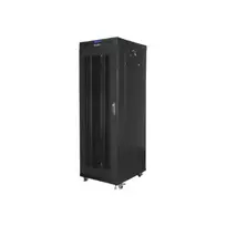 Lanberg | Rack cabinet 19" free-standing 37U/600x800 (flat pack) with mesh door, LCD | FF01-6837-23BL | Black