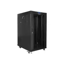 Lanberg | Rack cabinet 19" free-standing 22U/800x1000 (flat pack) with glass door | FF01-8022-12BL | Black