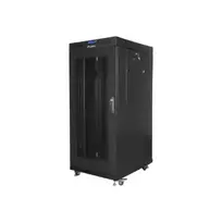 Lanberg | Rack cabinet 19" free-standing 27U/600x800 (flat pack) with mesh door, LCD | FF01-6827-23BL | Black
