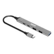 PORT CONNECT | USB-C Hub with 4 USB ports, 1X USB-C, 100W