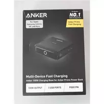 SALE OUT. Anker Prime Charging Base for Power Bank, 100W | A1902311 | Black | UNPACKED, DAMAGED PACKAGING, SCRATCHED