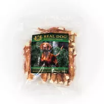 Real Dog SNACKS Menkės juostelės, apsuktos vištiena 500g