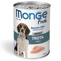 Monge Fresh - Pouches Dog Adult Trout 400g (pak24)