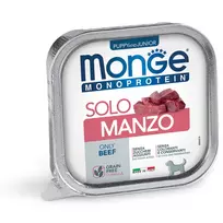 Monge Monoproteico Solo - Wet Dog Pate 100% Beef PUPPY 150g (pak24)