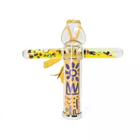 Svoora kaleidoskopas su tūbele, Geltoni raštai, 10 cm
