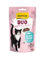Gimcat Minkšti skanėstai su lašiša ir upėtakiu 50 gr