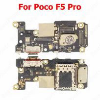 Charge Board For Xiaomi Poco F6 F5 F4 F3 GT F2 Pro Pocophone F1 Charging Port Usb Connector PCB Dock Plate Socket Phone Parts Poco F5 Pro