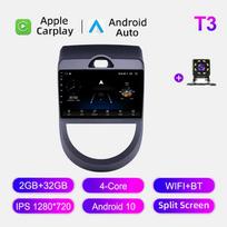 Automobilio radijas Android Auto Carplay KIA Soul 2008-2011 m. Multimedijos grotuvas Pagrindinis blokas Stereo GPS navigacija BT WIFI 2+32GB 2+32GB gray