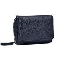 Japanese Style Women's Tri-fold Mini Leather Wallet: Large Capacity Multifunctional Coin Purse juoda