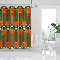 Atsparus vandeniui audinys dušo užuolaidos Vonios užuolaidų priedai Dušo užuolaida 180x200 240*200 boho dekoracija abstrakti W140XH180cm