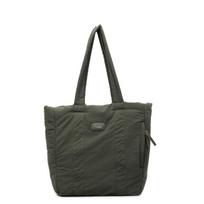 Large-capacity nylon cotton bag, casual and simple tote bag, female versatile commuter students carry shoulder bags in class Length 40 Height 33 Thickness 10 gray