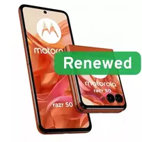 Motorola Renewed | Grade A | Razr 50 | 256GB | Spritz Orange | 5G | O